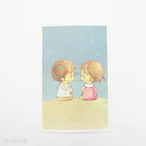 Hot sale girl&boy paper postcard