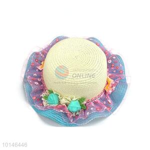 Beauty Paper Straw Billycock/Sun Beach Hat For Kids