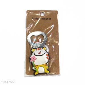 Cartoon Cat Shape Bottle Opener Fridge Magnet