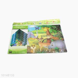 Cartoon animal style dinner placemats for children