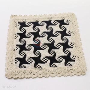 Modern Design Cotton Fabric Lace Heat Insulation Coaster Placemat