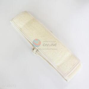 White loofah back strap bath sponge