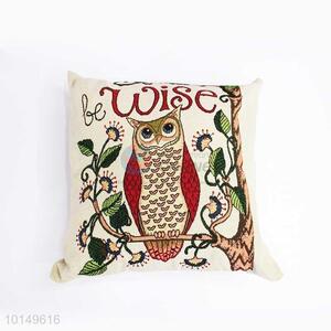 Custom High Quality Owl Design Square Pillow