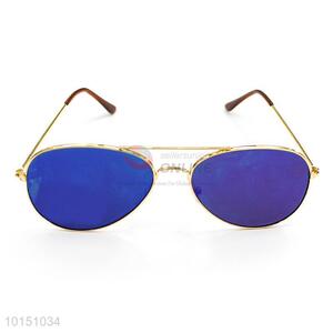 Wholesale Blue Sunglasses With Gold Frame