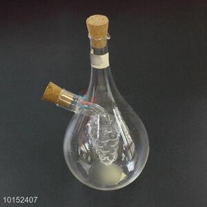 Sauce Vinegar Bottle With Two Outlets Inner Bottle Grape Shaped Seasoning Bottle Glass Condiment Jar