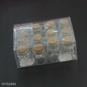 Empty Tiny Small Clear Cork Message Glass Bottles With Cork Transparent Mini Vials Glass Crafts