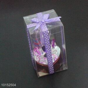 Lovely Swan Crystal Holders Glass Crafts for Home Decoration