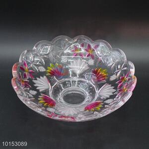 Factory wholesale glass fruit plate/salad bowl
