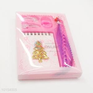 Fashion Style Spiral Coil Notebook Set with Hairpin, Hair Ring and Wig