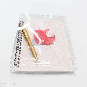Popular Coil Notebook with Pen Attached