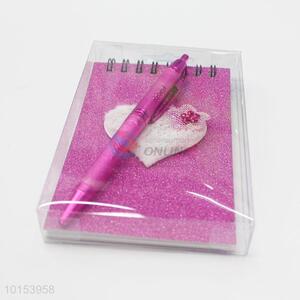 Fashion Style Spiral Coil Notebook with Pen
