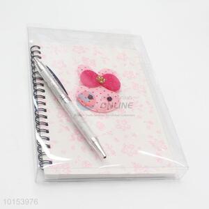 Factory Direct Coil Notebook with Pen Attached