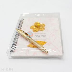 China Factory Eco-friendly Spiral Coiled Notebook with Pen
