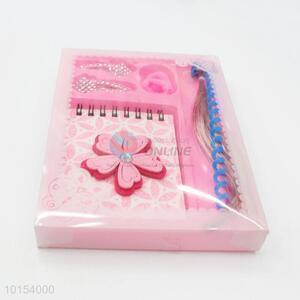 Wholesale Spiral Coil Notebook Set with Hairpin, Hair Ring and Wig
