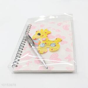 Promotional Coil Notebook with Pen Attached