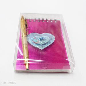 Best Selling Small Coil Notebook with Pen Attached