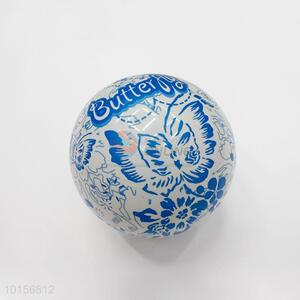 Attractive Butterfly Printed Inflatable Beach Ball PVC Toy Ball For Kids