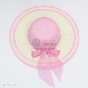 Summer wide brim paper straw hat