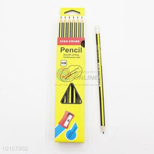 12 Pieces/Box HB Eco-friendly Wooden Pencil with Eraser for Children School Stationery Set