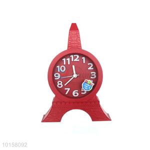 Wholesale Red Tower Shape Bedroom Desk Alarm Clock