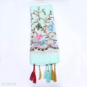 Floral Embroidered Scarf, Women Hijab Scarf for Promotion