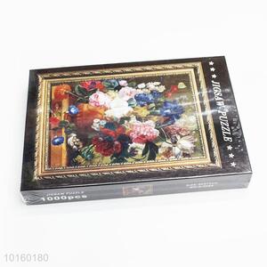 1000pcs Flower Painting Puzzles Set For Promotion