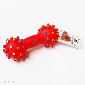 Dog Toys Colorful Dotted Dumbbell Shaped Dog Toys
