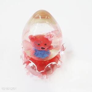 Cute bear snow water globe