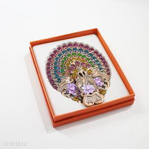 Fashionable design cheap price peacock alloy mirror