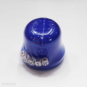 Good Quality Blue Dice Cup Set Games Prop with Cover