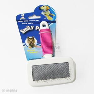 Red Puppy Cat Hair Grooming Slicker Comb Gilling Brush