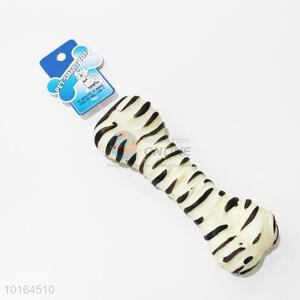 Zebra Pattern Squeeze Squeaky Faux Bone Pet Chew Toys for Dogs