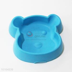 Dog Hand Shaped Plastic Pet Portable Travel Feeding Bowl