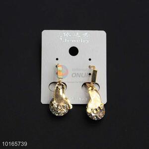 Foot Shaped Zircon Earring Jewelry for Women/Fashion Earrings