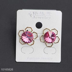 Pink Zircon Earring Jewelry for Women/Fashion Earrings