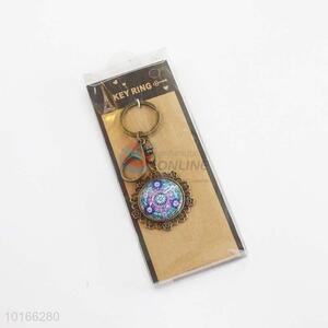 Round Vintage Pendant Zinc Alloy Keyring/Key Chain