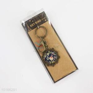 Wholesale Round Pendant Zinc Alloy Keyring/Key Chain