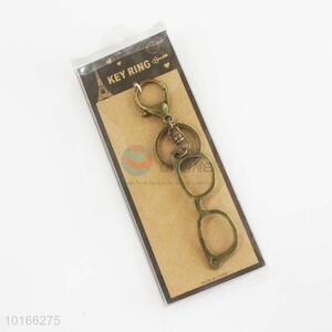 Glasses Zinc Alloy Keyring/Key Chain