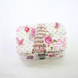 Elegant Flower and Towel Printed Jewlery Box/Case