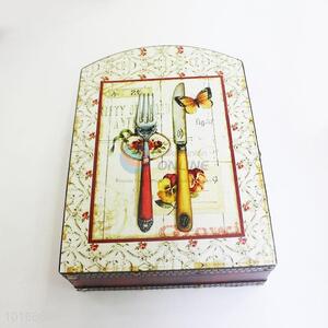 Promotional Knife and Fork Printed Key Box/Holder