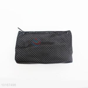 Best Selling Black Digital Cosmetic Bag/Makeup Bag with Small Dots