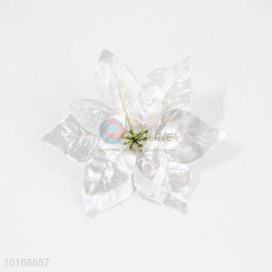 Fancy cheap silver faux flower fake flower