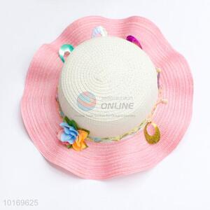 Beautiful designed kids straw hat/sun hat