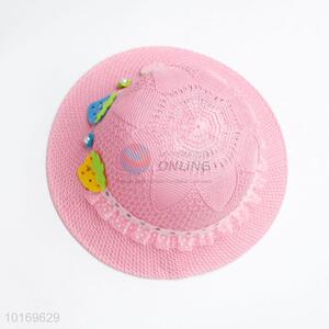 Best selling round kids straw hat/sun hat