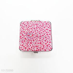 Top Selling Rose Red Mini Square Plastic Cosmetic Mirror