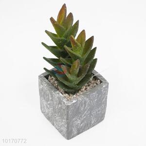 New Artificial Succulent Plants Mini Bonsai with Stone Flower Pot