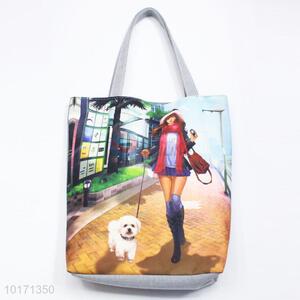 Popular lady lint tote bag/casual bags