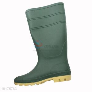Hot Sale Green Rain Boots Unisex Boots In High Tube