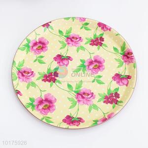 Promotional Gift ABS Serving Food Tray Salver in Round Shape