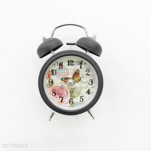 Unique printed double bell alarm clock